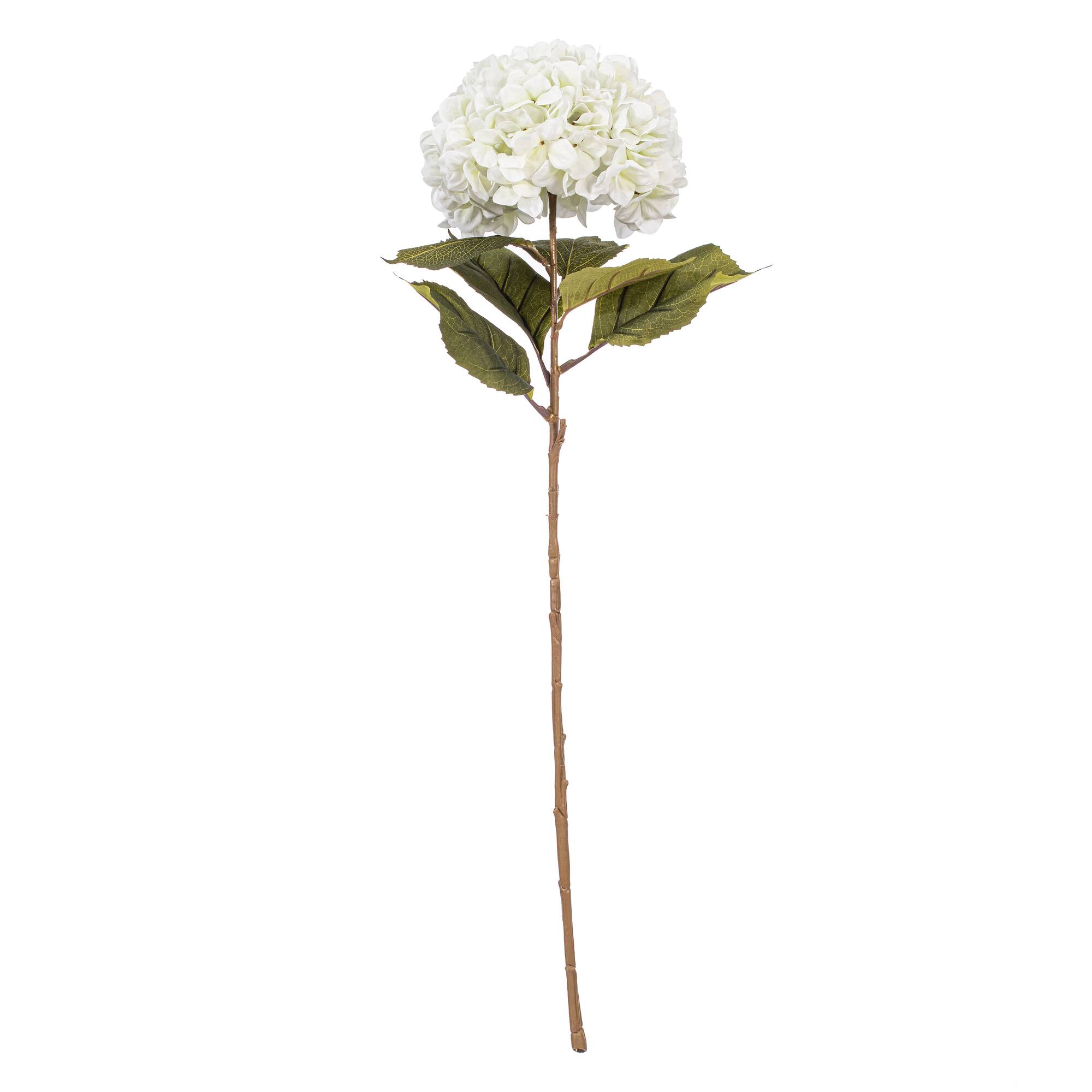 42" White Hydrangea Stem
